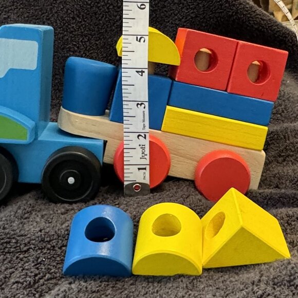 Melissa & Doug Mega Race-Car Carrier and blocks - fun and play! - Picture 3 of 11